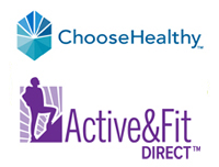 Choosehealthy Active and Active and Fit Logos